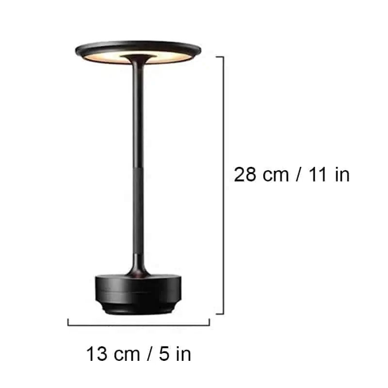 Alta lampara de mesa inalambrica