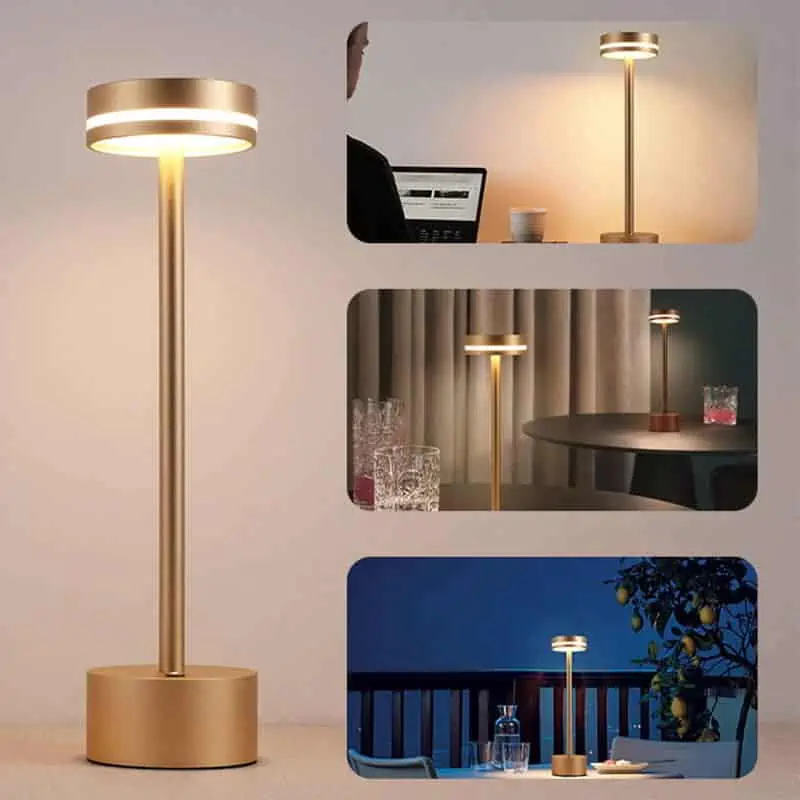 Lámpara de mesa con pilas y temporizador Lumineo — GUAL